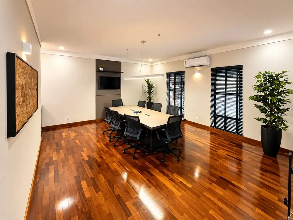 Sala de reuniões do escritório de advocacia em Marília